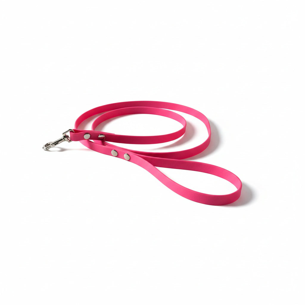Laisse fine rose 