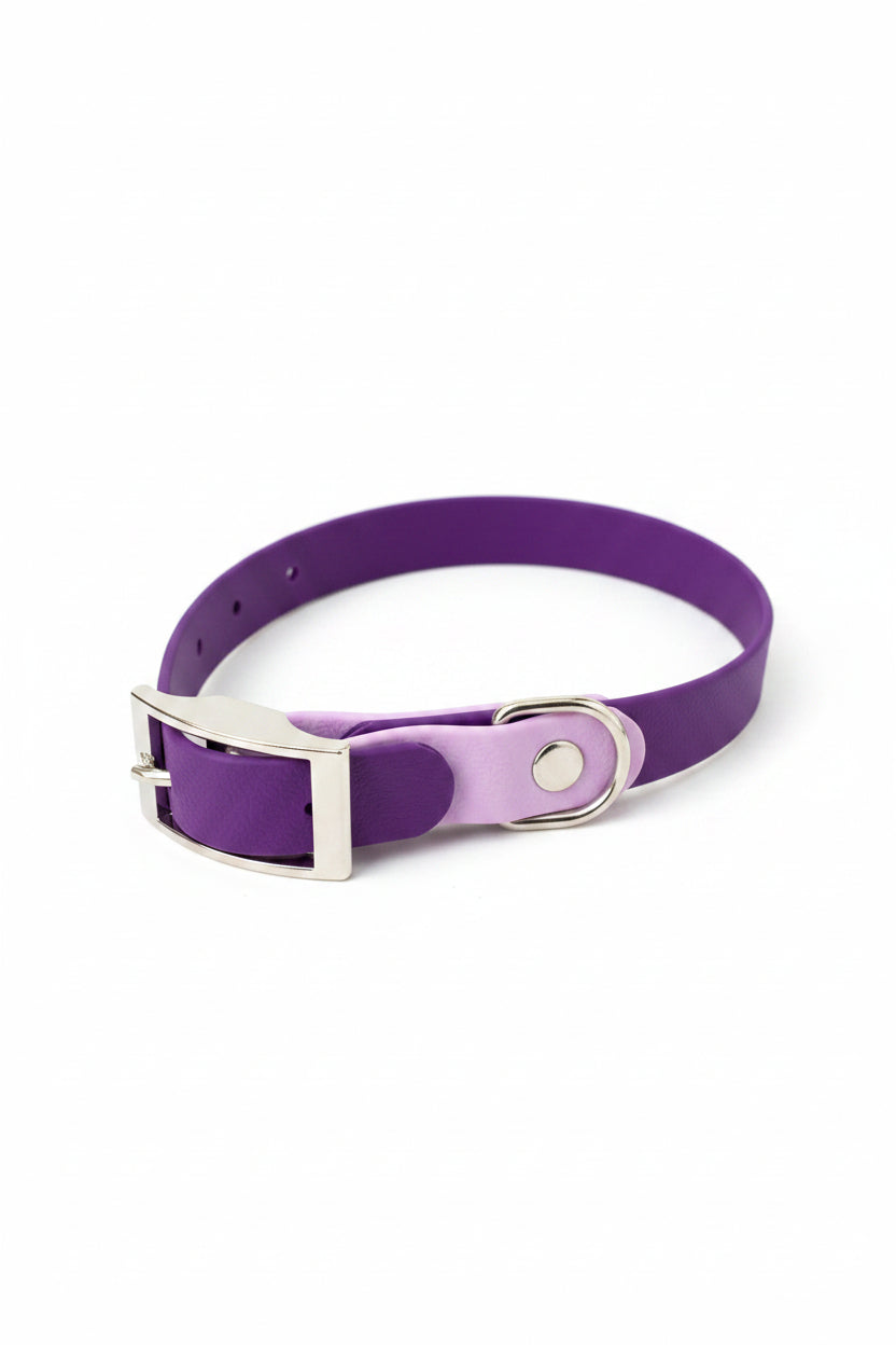 20mm Bi-Color PVC Dog Collar – Handmade & Durable