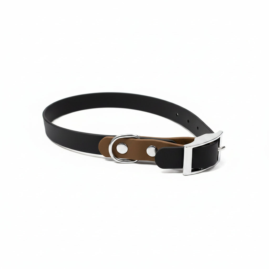 Collier pour chien bi-couleurs en pvc
Fabrication artisanale
Made in France
Collier chien Anti-odeur