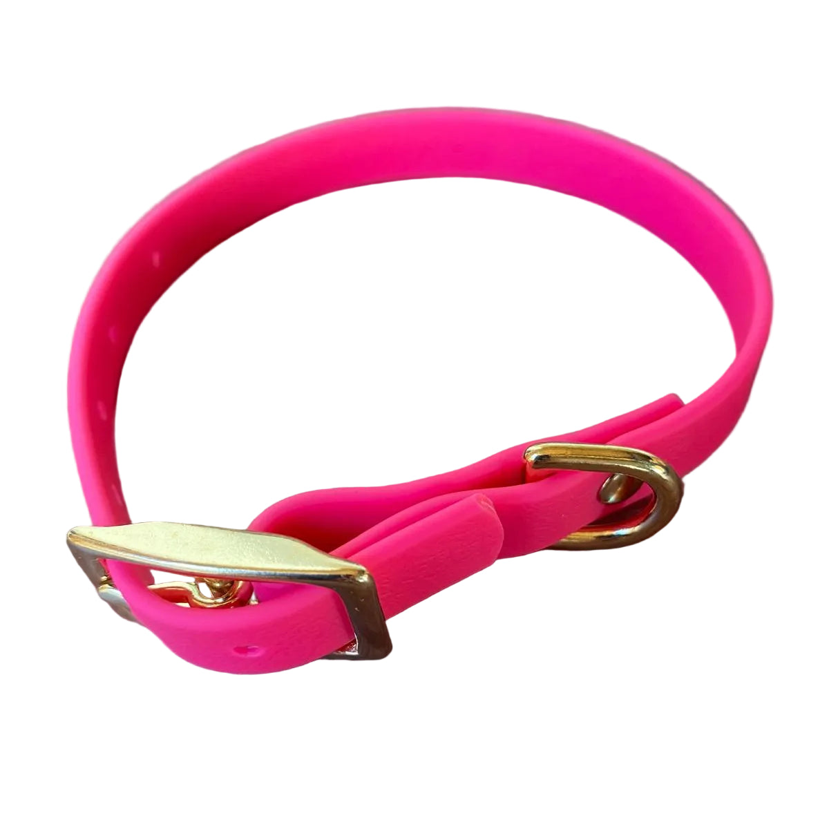 collier petit chien rose
