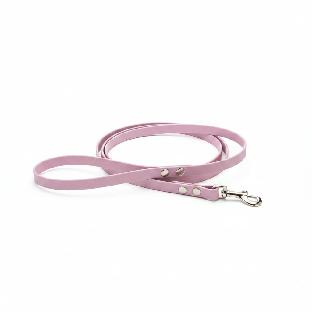 laisse rose en biothane pour petit chien